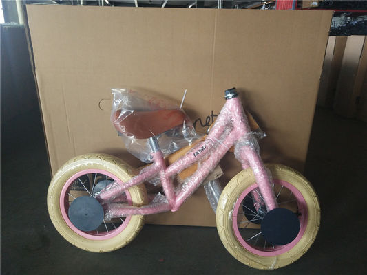 Bicicleta de equilíbrio infantil de 12 polegadas com cesta dianteira sem pedal 18 meses a 4 anos de desenvolvimento