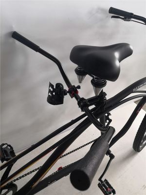 Marco de aço certificado CE 26 &quot;Shimano 7 velocidades Beach Cruiser Tandem Bike para dois pilotos