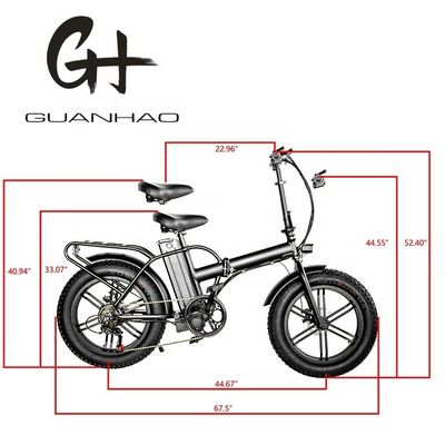 Bicicleta elétrica de alta velocidade de 20&quot; 750W com pneu de neve grande 4.0 e motor MagWheel BaFang