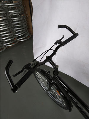 1.7m comprimento preto cor única velocidade passo através de bicicleta híbrida 17kg peso bruto