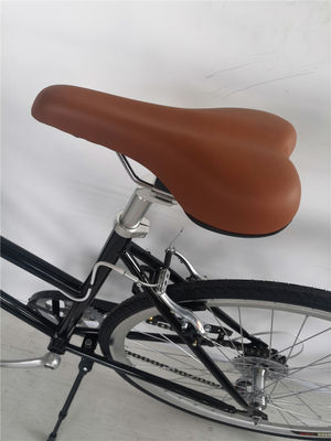 Roda dianteira e traseira V freio 7 velocidade 26 polegadas bicicleta personalizada adultos mulheres cidade cruzeiro bicicleta com quadro duro