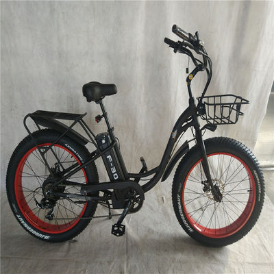 Voltagem 48V Adultos híbridos eléctricos de pneus gordos Bike 2024 Step Thru Modelo 31 60 km alcance