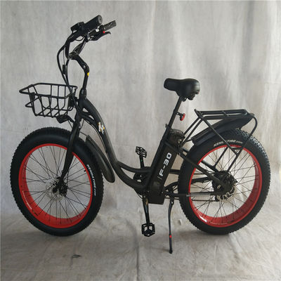 Voltagem 48V Adultos híbridos eléctricos de pneus gordos Bike 2024 Step Thru Modelo 31 60 km alcance