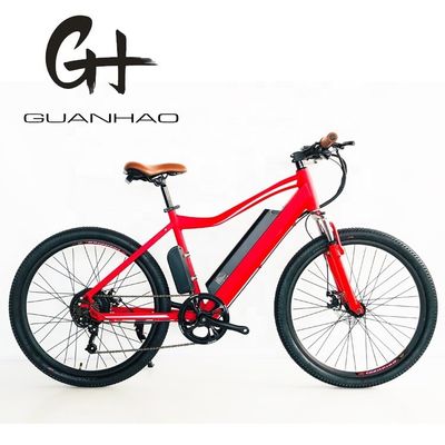 500W 48V14AH 28MPH Quadro de alumínio 26" Suspensão dianteira bicicleta de montanha elétrica para homens