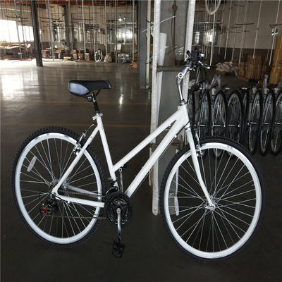 21 Speed Step Through Women Cycle Urban Lady City Hybrid Bike com freio duplo V