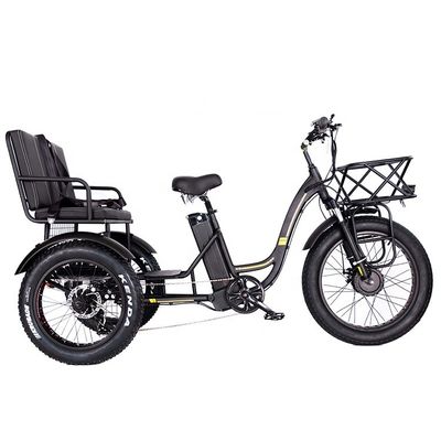 Triciclo elétrico leve de alumínio 48V 750W 21AH 50KM/H para passageiro adulto