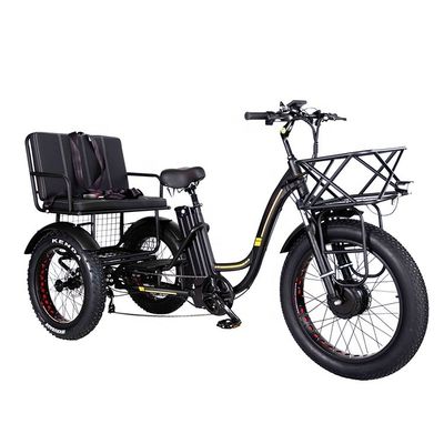 Triciclo elétrico leve de alumínio 48V 750W 21AH 50KM/H para passageiro adulto