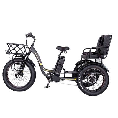 Triciclo elétrico leve de alumínio 48V 750W 21AH 50KM/H para passageiro adulto
