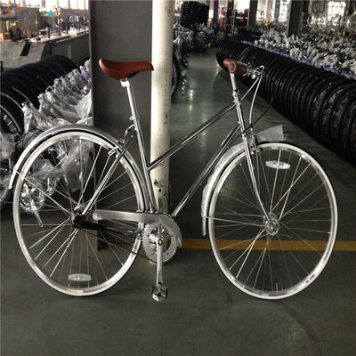 Personalize Vintage Lady Bicicleta Retro Mulheres Bicicleta Bicicleta Chrome com 3 velocidades