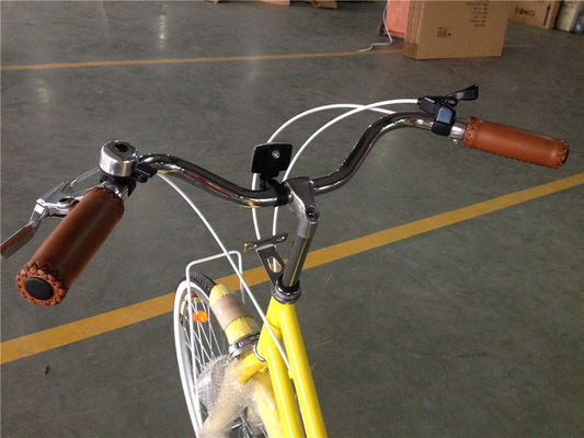 15 kg de mulheres passo através de bicicleta DAMAS CLÁSICA 7 velocidades de bicicleta com dois cestos de design