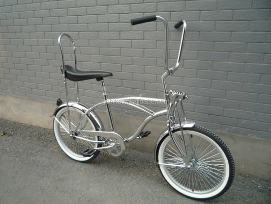 20 polegadas de pintura cromada certificada CE lowrider bicicleta de cruzeiro de praia com sela de banana