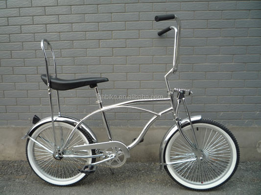 20 polegadas de pintura cromada certificada CE lowrider bicicleta de cruzeiro de praia com sela de banana