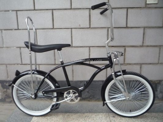 20 polegadas de pintura cromada certificada CE lowrider bicicleta de cruzeiro de praia com sela de banana