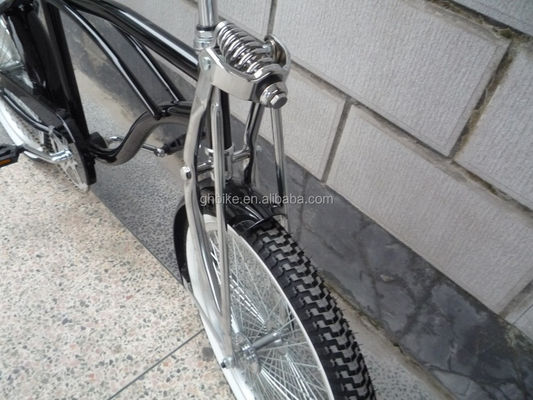 20 polegadas de pintura cromada certificada CE lowrider bicicleta de cruzeiro de praia com sela de banana