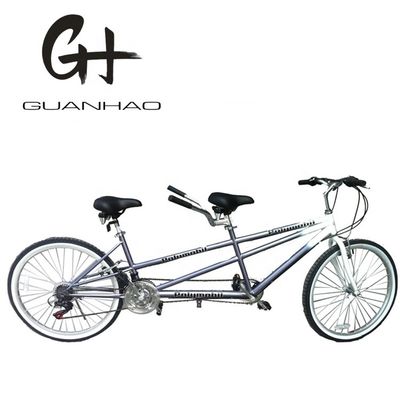 Double V Brake 26&quot; 18 velocidades Hi-Carton Frame de aço CE Onsale desconto tandem dois lugares duas pessoas bicicleta