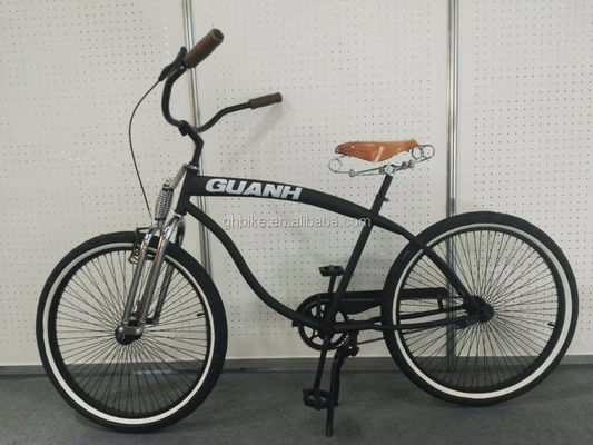 26 polegadas Homens de velocidade única Vintage Spring Fork Beach Cruiser para Flatland competição