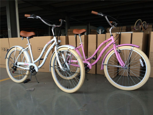 Quadro de aço 26 polegadas Single Speed Homens Beach Cruiser Bike em qualquer cor CE aprovado