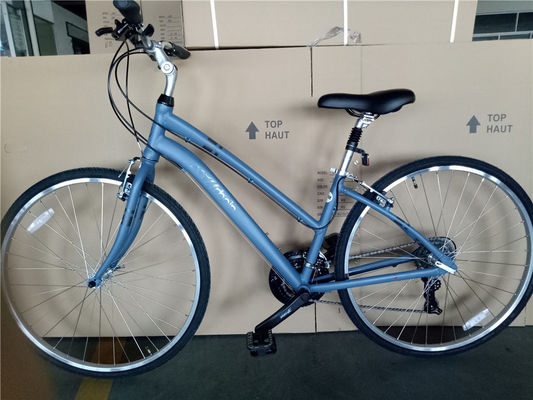21 Velocidade Urban Fitness Bike Double V Brake Comfort Hybrid Bike com NO Suspensão de Forquilha