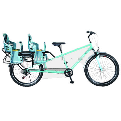 21 velocidades de engrenagem bicicleta tandem para dois pilotos design dobrável sem rodas de treinamento