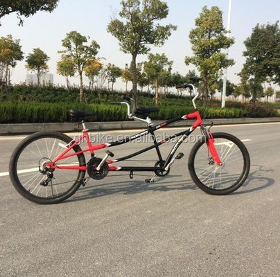 Shimano 7 Speed Tandem Bike 26&quot; Bicicleta de Tandem dobrável com estrutura de aço e dois assentos