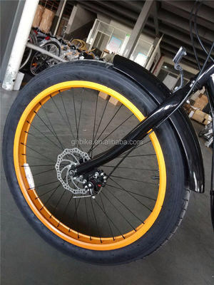 26 polegadas pneu 3,0 pneu gordo homens bicicleta cruzeiro de praia com Shimano 7 engrenagem e freio a disco