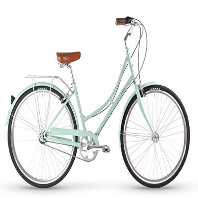Double V Brake 6-7 Speed Vintage Retro Adult Ladies Comfort City Cruiser Bicicletas femininas com cesta dianteira