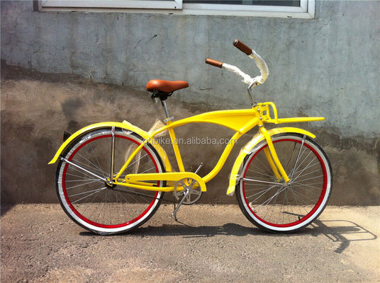 26&quot; Single Speed Steel Frame Foot Brake Beach Cruiser Bicicleta para Homens Adultos Promoção