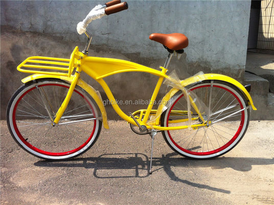26&quot; Single Speed Steel Frame Foot Brake Beach Cruiser Bicicleta para Homens Adultos Promoção