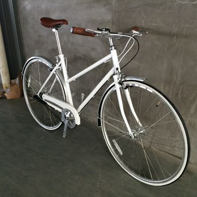 Vintage CR-MO Steel 4130 Lady Women Girl Inner 3 velocidades City Bike para o mercado europeu