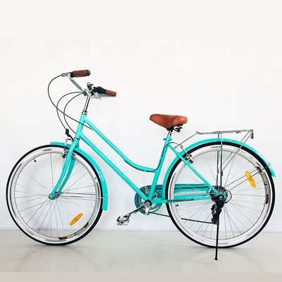 CPSC Colorido 700C CE Hi-Steel Lady City Bike com borda de alumínio e 7 velocidades