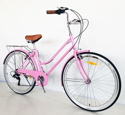 CPSC Colorido 700C CE Hi-Steel Lady City Bike com borda de alumínio e 7 velocidades