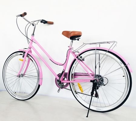 CPSC Colorido 700C CE Hi-Steel Lady City Bike com borda de alumínio e 7 velocidades