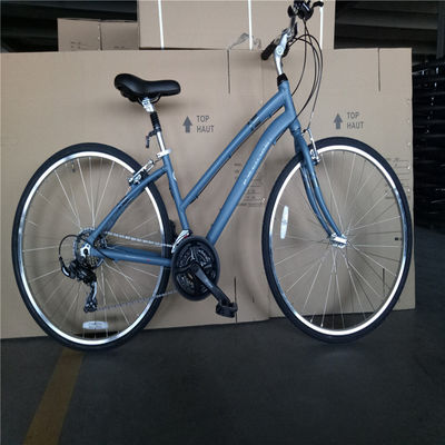 Liga de alumínio 21 Gear Homens Hybrid Bike City Cruiser Bikes Unisex Bicicleta 700C Double V Brake