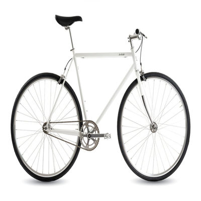 4130 Chromoly Single Speed Retro Mens Step Through City Cruiser Bike com tamanho de roda 700C