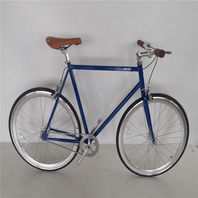 4130 Chromoly Single Speed Retro Mens Step Through City Cruiser Bike com tamanho de roda 700C