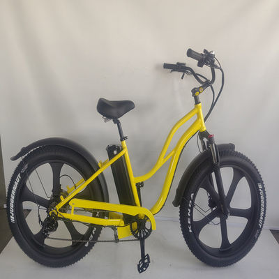 26 polegadas de gordura 4.0 Pneus 48V 750W 45KM/H 21AH Electric Beach Cruiser Bike com display LCD
