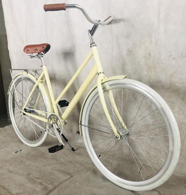 26&quot; Lady City Bike com Hi-Ten Steel Frame Coaster Brake Rear Rack e Opções OEM/ODM
