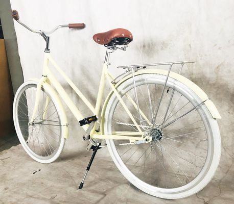 26&quot; Lady City Bike com Hi-Ten Steel Frame Coaster Brake Rear Rack e Opções OEM/ODM