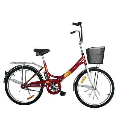 Bicicleta de cidade dobrável de tamanho pequeno de 20 polegadas com crankset de aço e pedal comum incluído