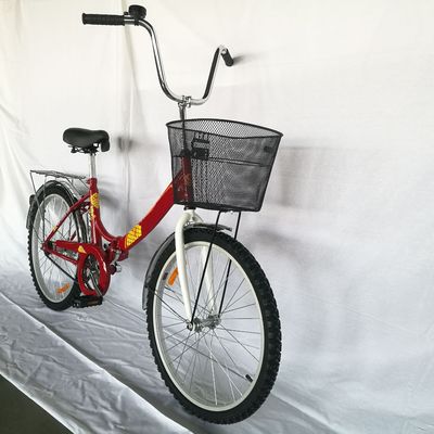 Bicicleta de cidade dobrável de tamanho pequeno de 20 polegadas com crankset de aço e pedal comum incluído