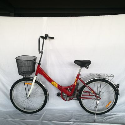 Bicicleta de cidade dobrável de tamanho pequeno de 20 polegadas com crankset de aço e pedal comum incluído