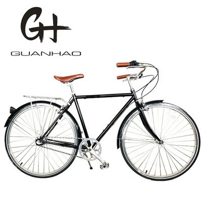 Pedal comum de velocidade única holandês Homens City Adult Vintage Bike para o mercado sul-americano
