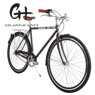 Pedal comum de velocidade única holandês Homens City Adult Vintage Bike para o mercado sul-americano