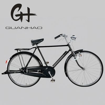 EN Certificação 28 &quot;Framagem de aço de bagageiro para homens bicicleta urbana pesada para condução diária