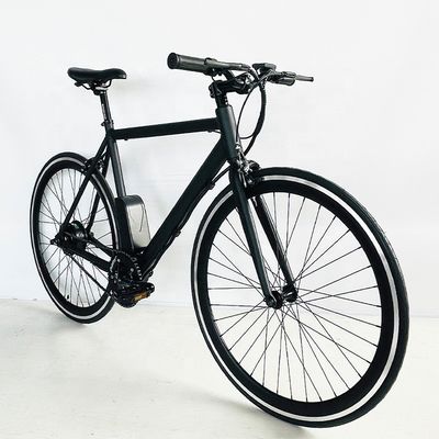 700C 24V 250W OEM Personalizado UL2849 CE 8.8AH Bateria de lítio 20KM/H Velocidade única Homens adultos Bicicleta elétrica de engrenagem fixa