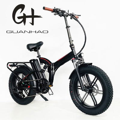 Crank de liga de 7 velocidades engrenagens de pneus gordos E-bike dobrável com bateria de lítio de 21A e motor de 750W