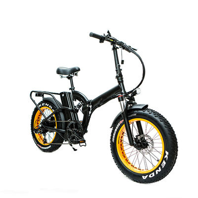 20*4" Motor do centro traseiro 48V 1000W 50KM/H 14AH Bateria de lítio Full Suspension Electric Folding Bike