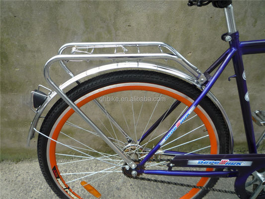 3-Piece Combo Offer Vintage Adult Men Single Speed Retro City Cruiser Bike com Cesto Frontal