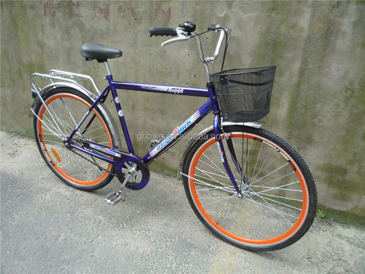 3-Piece Combo Offer Vintage Adult Men Single Speed Retro City Cruiser Bike com Cesto Frontal