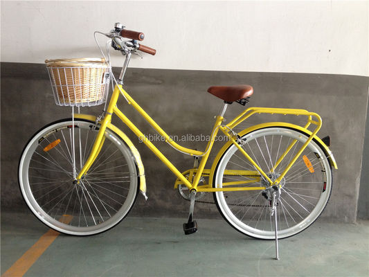 Cores azuis 7 velocidades Vintage Lady City Cruiser Bike Mulheres Retro Bikes para a vida na cidade